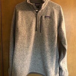 Men’s Patagonia Gray Better Sweater 1/4 Zip